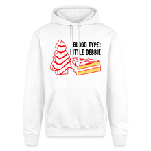 Load image into Gallery viewer, Blood Type Little Debbie Hoodie - white
