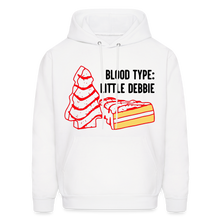 Load image into Gallery viewer, Blood Type Little Debbie Hoodie Version2 - white
