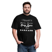 Load image into Gallery viewer, I Speak Tee (Up to 6xl) - black
