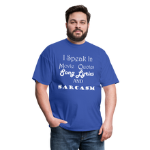 Load image into Gallery viewer, I Speak Tee (Up to 6xl) - royal blue
