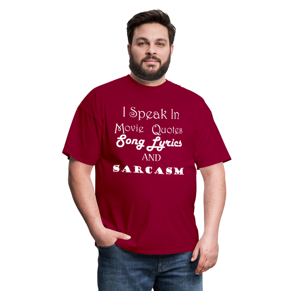 I Speak Tee (Up to 6xl) - dark red