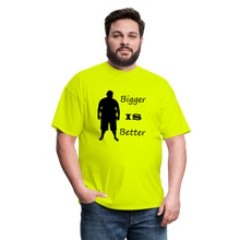 Load image into Gallery viewer, Bigger IS Better Tee (Up to 6xl) - safety green
