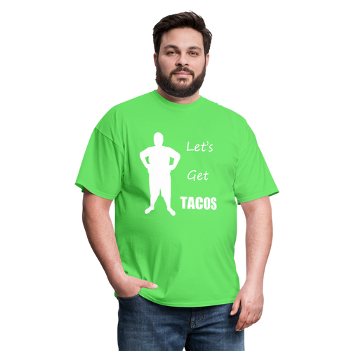 Let's Get Tacos Tee White Image (Up to 6xl) - kiwi