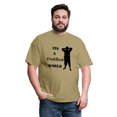 DadBod World Tee (Up to 6xl) - khaki
