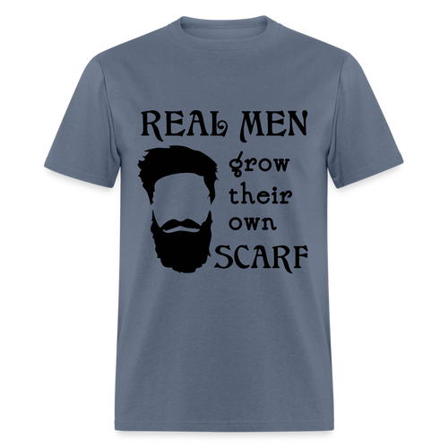 Scarf Beard Tee (Up to 6xl) - denim