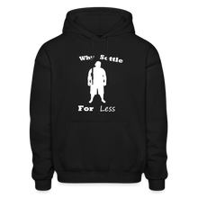 Load image into Gallery viewer, Why Settle For Less Hoodie-White Image - black
