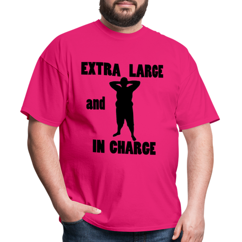 Large and In Charge Tee (Up to 6XL) - fuchsia