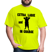 Load image into Gallery viewer, Large and In Charge Tee (Up to 6XL) - safety green

