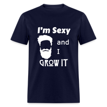 Load image into Gallery viewer, Grow It Tee White Image (Up to 6xl) - navy
