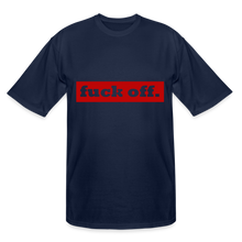 Load image into Gallery viewer, F*ck Off Tee (tall sizes up to 3XL) - navy
