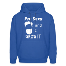 Load image into Gallery viewer, Grow It Hoodie White Image (Up to 5xl) - royal blue
