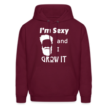 Load image into Gallery viewer, Grow It Hoodie White Image (Up to 5xl) - burgundy
