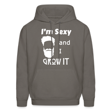 Load image into Gallery viewer, Grow It Hoodie White Image (Up to 5xl) - asphalt gray
