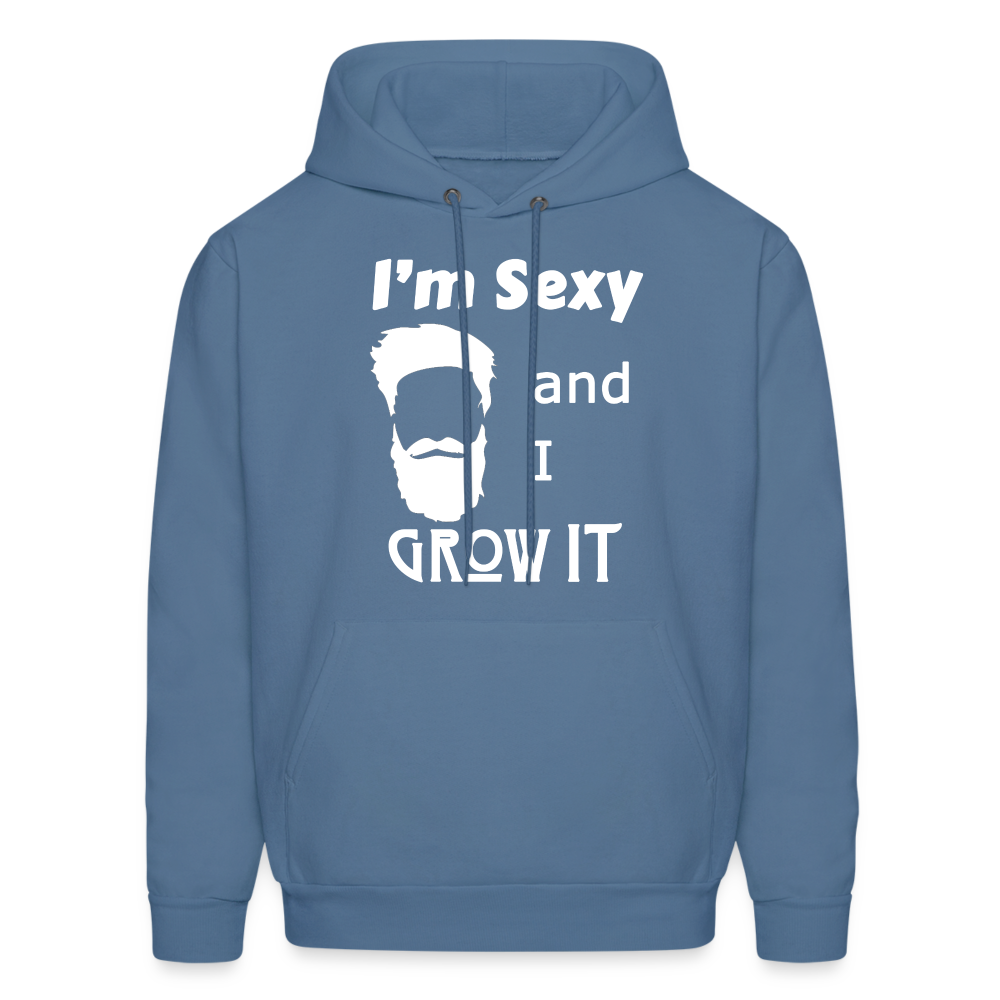 Grow It Hoodie White Image (Up to 5xl) - denim blue