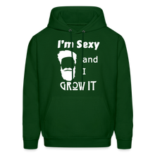 Load image into Gallery viewer, Grow It Hoodie White Image (Up to 5xl) - forest green
