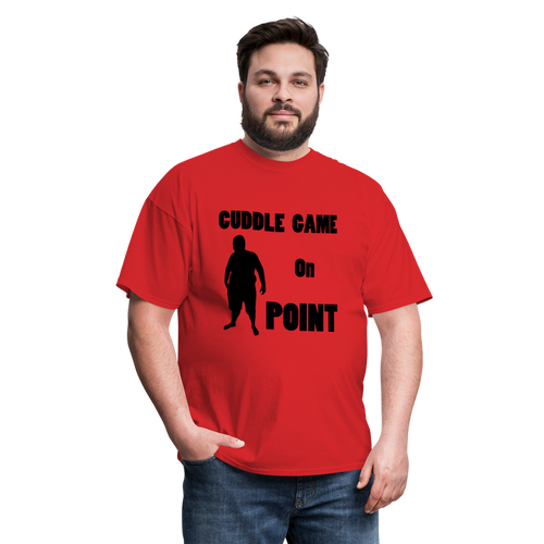Cuddle Game Tee (Up to 6xl) - red