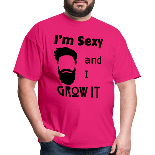 Grow It Tee (Up to 6xl) - fuchsia