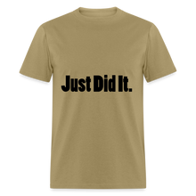 Load image into Gallery viewer, Just did It Tee (up to 6xl) - khaki
