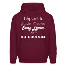 Load image into Gallery viewer, I Speak Hoodie (Up to 5xl) - burgundy
