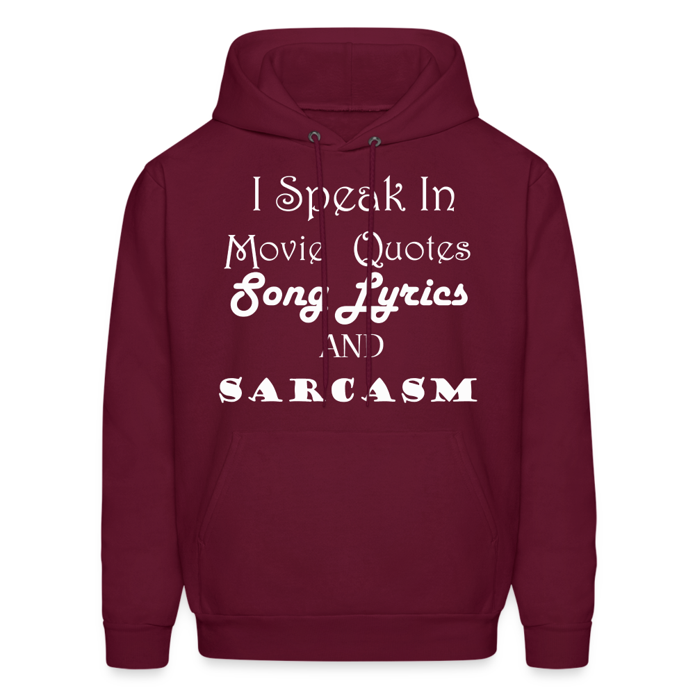I Speak Hoodie (Up to 5xl) - burgundy