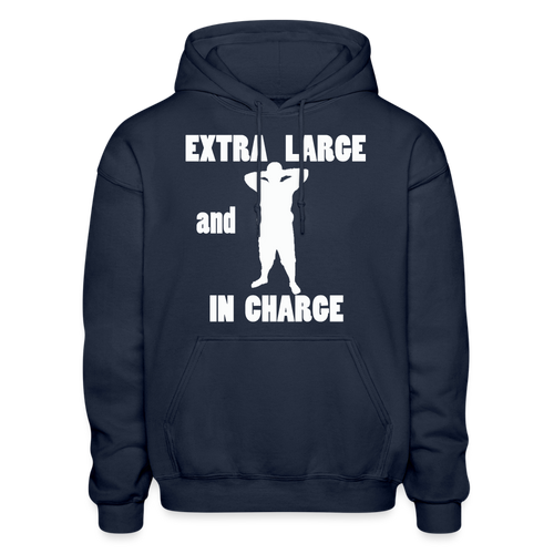 Large and In Charge Hoodie (up to 5xl) - navy