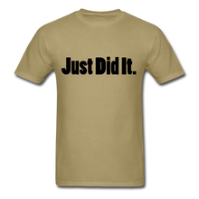 Load image into Gallery viewer, Just did It Tee (up to 6xl) - khaki

