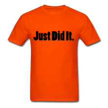 Load image into Gallery viewer, Just did It Tee (up to 6xl) - orange
