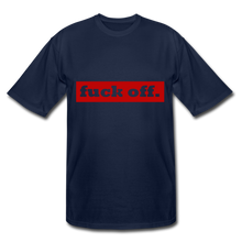 Load image into Gallery viewer, F*ck Off Tee (tall sizes up to 3XL) - navy
