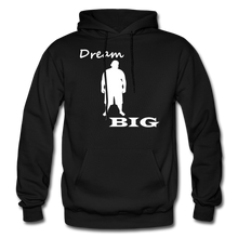 Load image into Gallery viewer, Dream Big Hoodie - White Image - black
