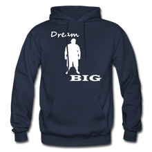 Load image into Gallery viewer, Dream Big Hoodie - White Image - navy
