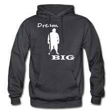 Load image into Gallery viewer, Dream Big Hoodie - White Image - charcoal gray
