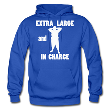 Load image into Gallery viewer, Large and In Charge Hoodie (up to 5xl) - royal blue
