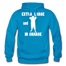 Load image into Gallery viewer, Large and In Charge Hoodie (up to 5xl) - turquoise
