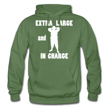 Load image into Gallery viewer, Large and In Charge Hoodie (up to 5xl) - military green
