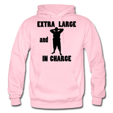 Load image into Gallery viewer, Extra Large and In Charge Hoodie Black Image - light pink
