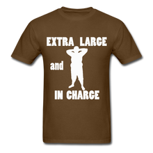 Load image into Gallery viewer, Large and In Charge Tee White Image (Up to 6xl) - brown
