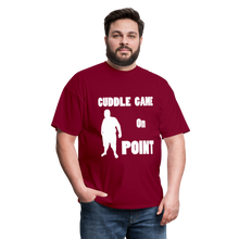 Load image into Gallery viewer, Cuddle Game Tee (Up to 6xl) - burgundy
