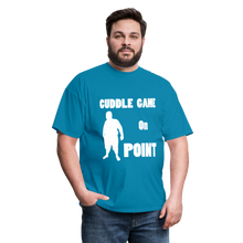 Load image into Gallery viewer, Cuddle Game Tee (Up to 6xl) - turquoise
