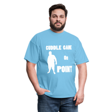 Load image into Gallery viewer, Cuddle Game Tee (Up to 6xl) - aquatic blue

