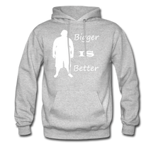 Load image into Gallery viewer, Bigger IS Better Hoodie (up to 5xl) - heather gray
