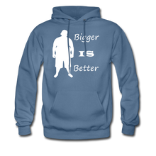 Load image into Gallery viewer, Bigger IS Better Hoodie (up to 5xl) - denim blue
