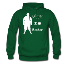 Load image into Gallery viewer, Bigger IS Better Hoodie (up to 5xl) - forest green
