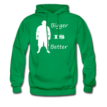 Load image into Gallery viewer, Bigger IS Better Hoodie (up to 5xl) - kelly green

