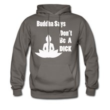Load image into Gallery viewer, Buddha Says Hoodie (Up to 5xl) - asphalt gray
