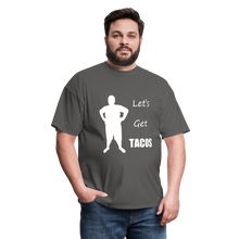 Load image into Gallery viewer, Let&#39;s Get Tacos Tee White Image (Up to 6xl) - charcoal
