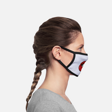 Load image into Gallery viewer, Bit Lip Facemask - white/black
