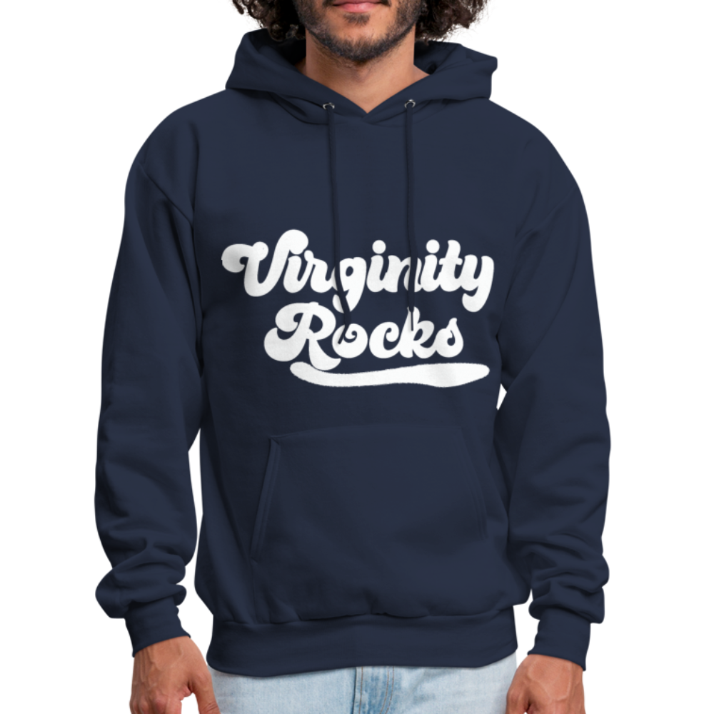 Virginity Rocks Hoodie (Up to 5xl) - navy