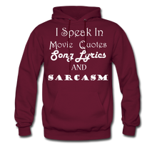 Load image into Gallery viewer, I Speak Hoodie (Up to 5xl) - burgundy
