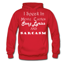 Load image into Gallery viewer, I Speak Hoodie (Up to 5xl) - red
