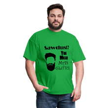 Load image into Gallery viewer, ManGlitter Tee (Up to 6xl) - bright green

